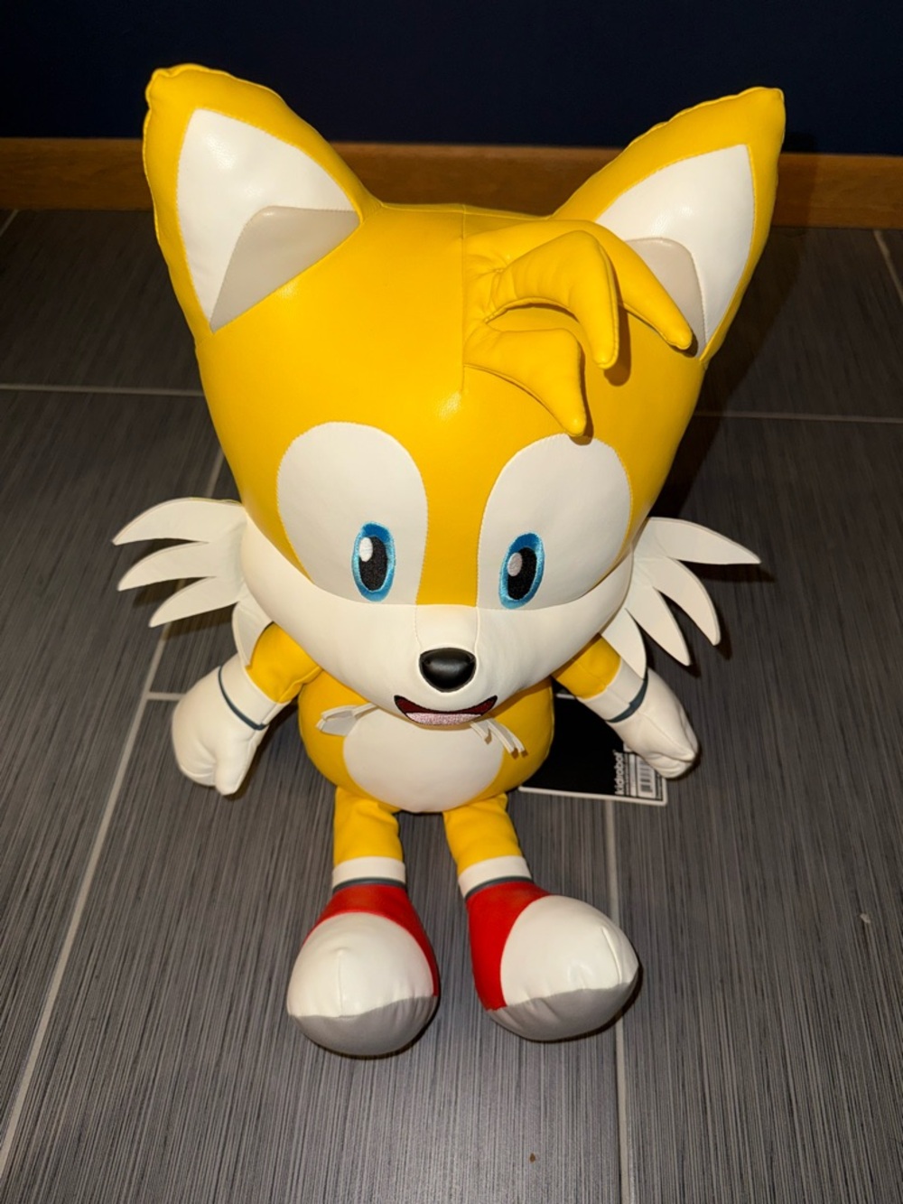 Yellow Tails Plush Character Toy - Soft Kids Stuffed Animal Patent Leather